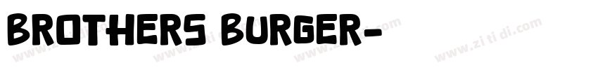 brothers burger字体转换